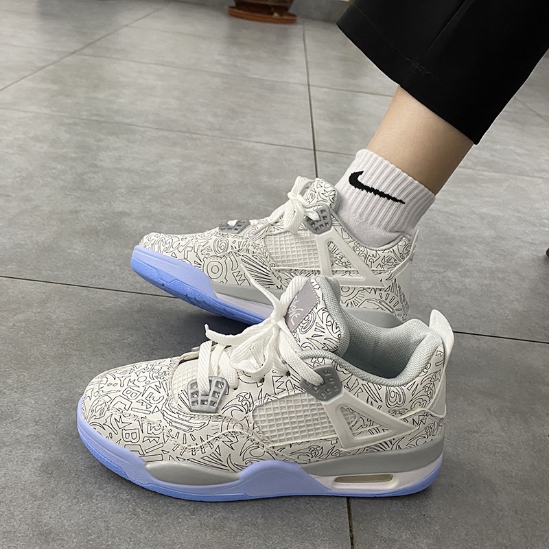 [Bán Rẻ xin Đánh Giá] Giày Nữ Air Jordan 4 LASER đệm khí Cổ Thấp, Giày thể thao Nữ Air Jordan Trắng Laser | BigBuy360 - bigbuy360.vn