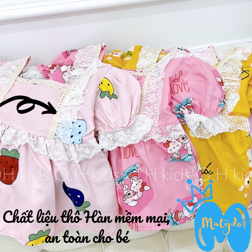 Quần áo bé gái đồ tole bộ thô hàn cho bé gái MATYDO mềm mịn cánh tiên mặc cực mát cho mùa hè