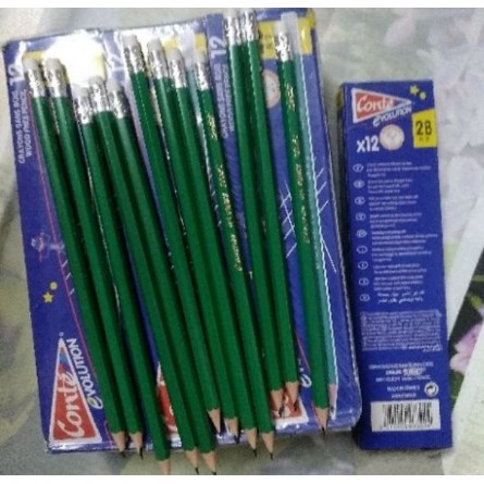 Hộp 12 cây bút chì có đầu tẩy
