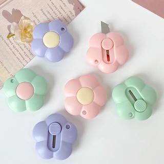 Cute Flowers Mini Cutter Portable Express Unpacking Knife Paper Cutting Art Knife Utility Knife