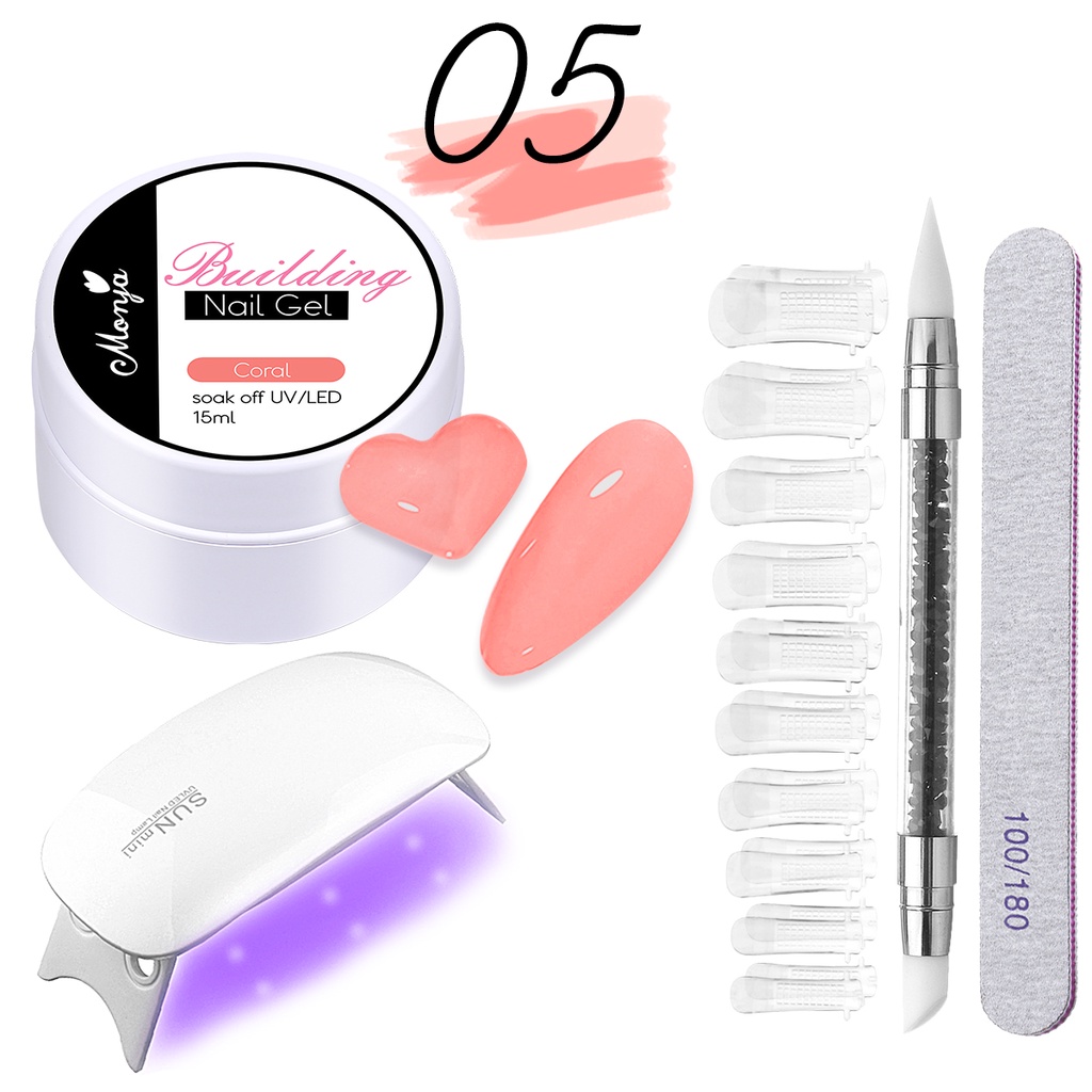 Dụng Cụ Đèn Led UV 15ML Không Dính Nhanh Khô Dùng Để Thiết Kế Móng Tay 3D DIY