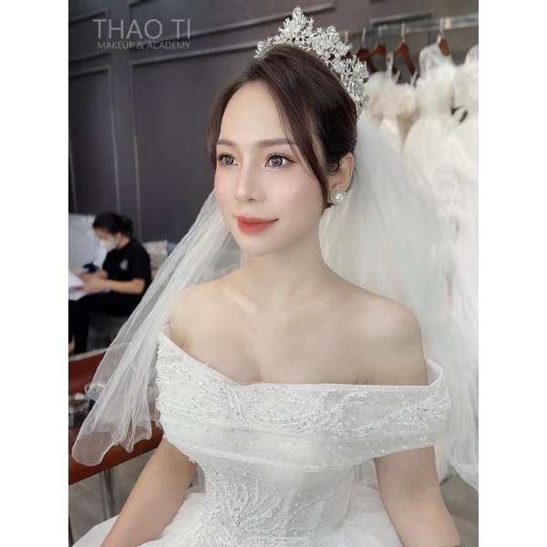 Vương miện cài tóc cô dâu đính đá pha lê  – Linh C