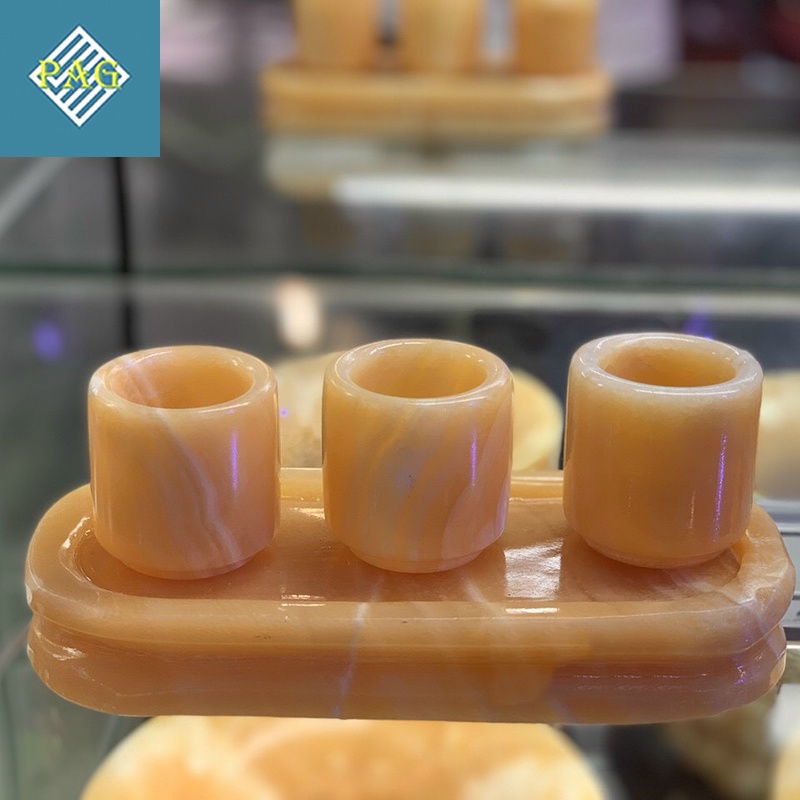 Bộ Chén Thờ Ngọc Hoàng Long - Vật Phẩm Phong Thuỷ Thờ Ban Thần Tài