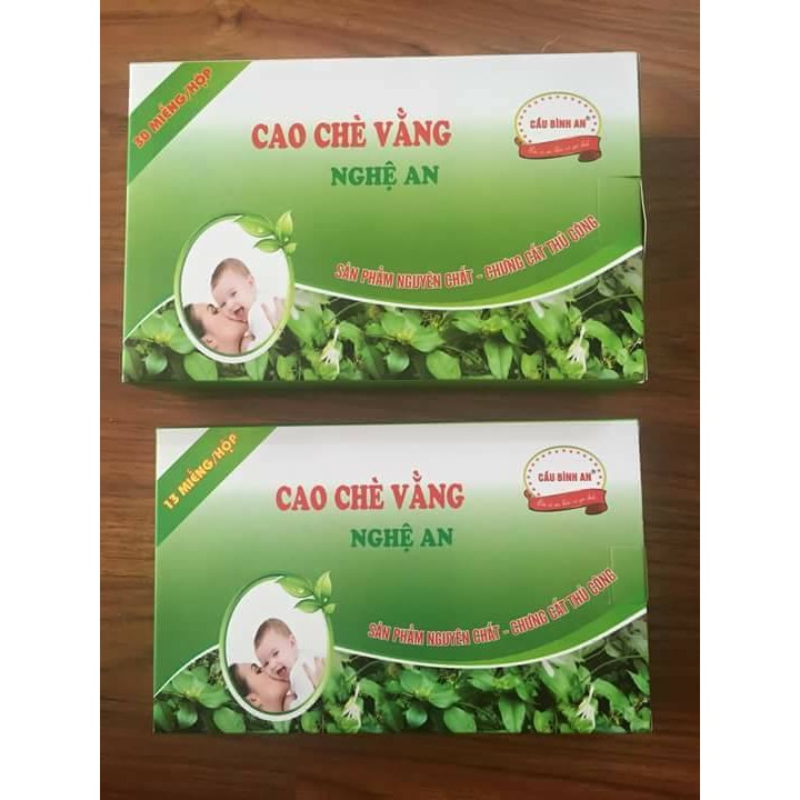 Cao chè vằng sẻ Cầu Bình An hộp 30 miếng