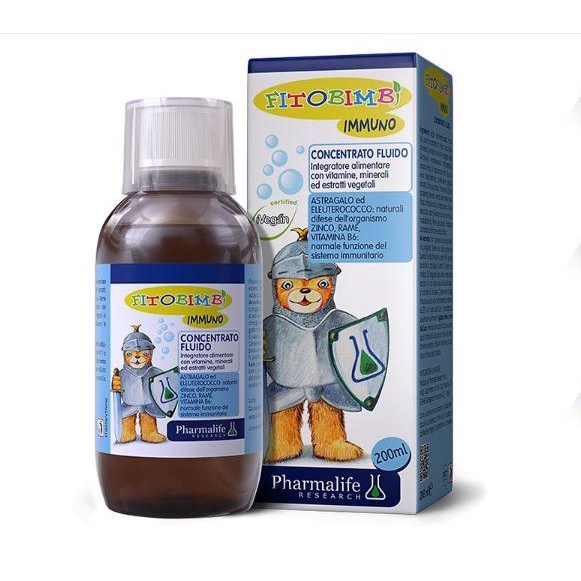 Siro Tăng Cường Sức Đề Kháng Cho Bé Fitobimbi Immuno - Bổ Sung Vitamin, Khoáng Chất Cần Thiết (Chai 200ml)