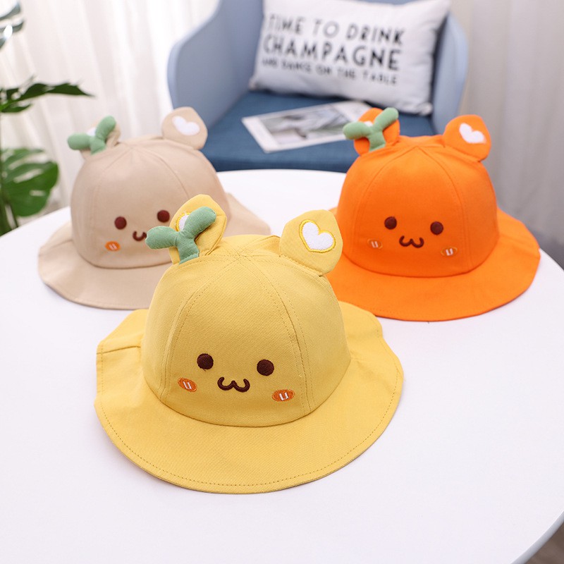 Mũ vành rộng kiểu dáng hoạt hình dễ thương cho trẻ em
