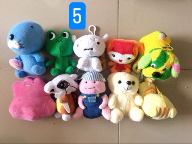 Set 10 gấu bông mini 12-15cm