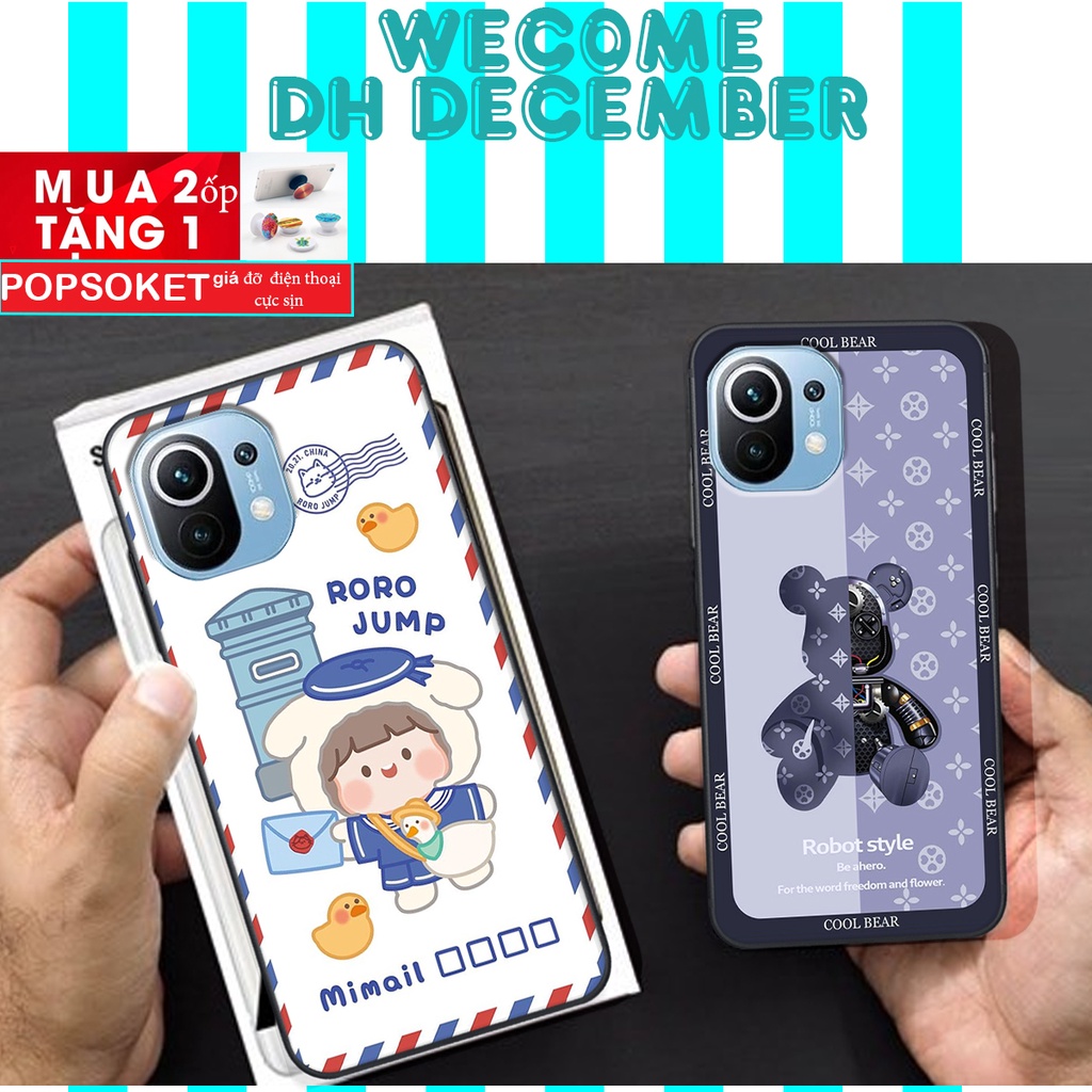 Ốp lưng Xiaomi MI 11 / MI 11 LITE  in hình 3D gấu mới nhất - sang - chảnh - ĐẸP- BỀN