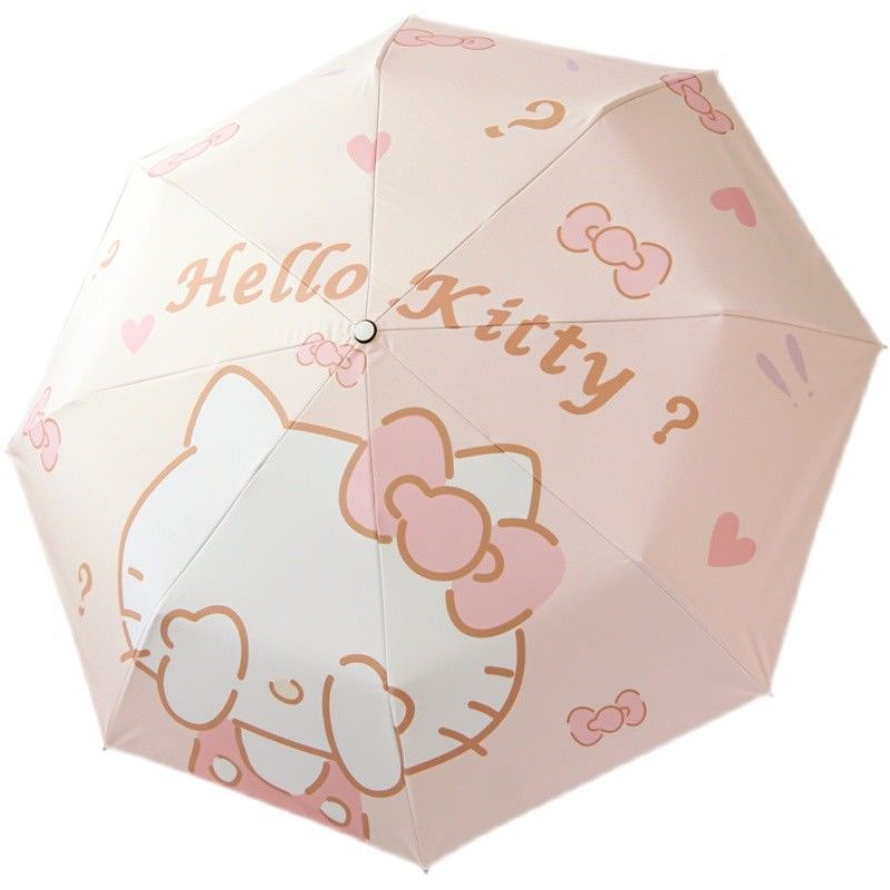 Dù Gấp Tự Động Hình Hello Kitty Dễ Thương