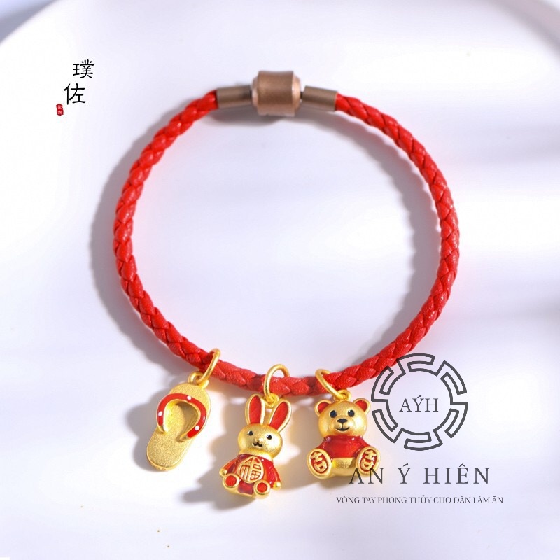 Charm Thỏ đỏ may mắn #C490 ( An Ý Hiên)