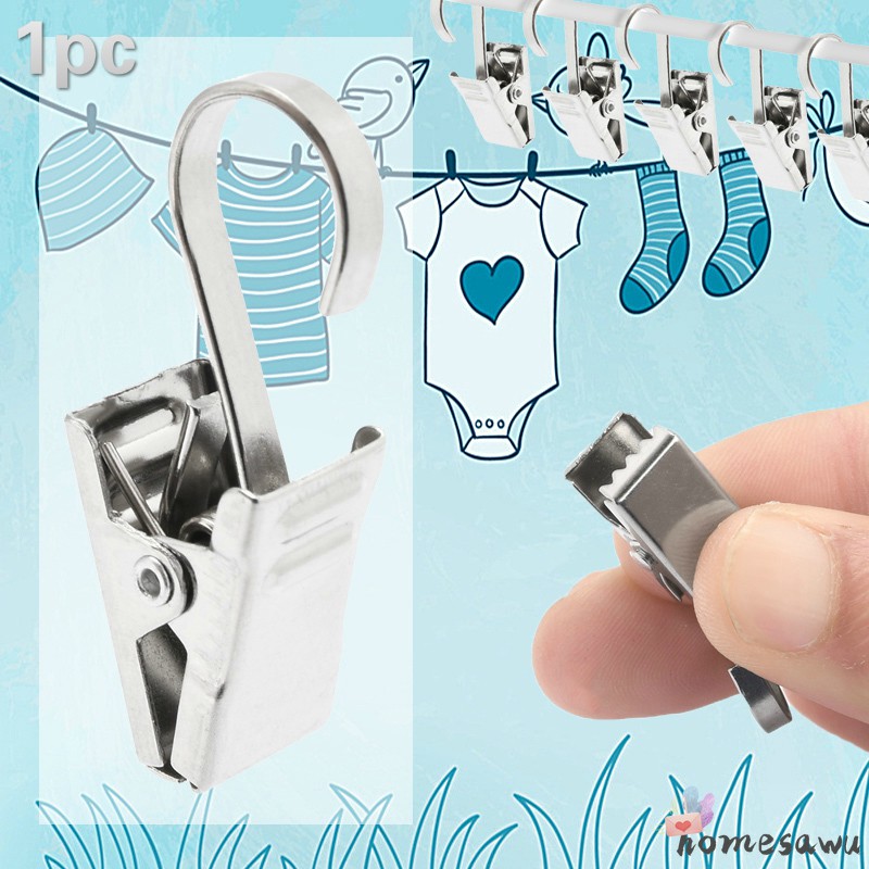 Kẹp treo rèm bằng thép không gỉ tiện lợi