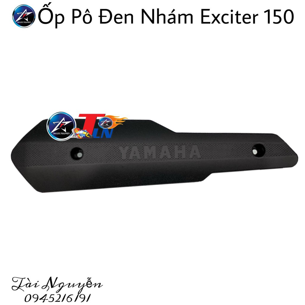 ỐP PÔ + CHỤP PÔ ĐEN NHÁM CHO EXCITER 150