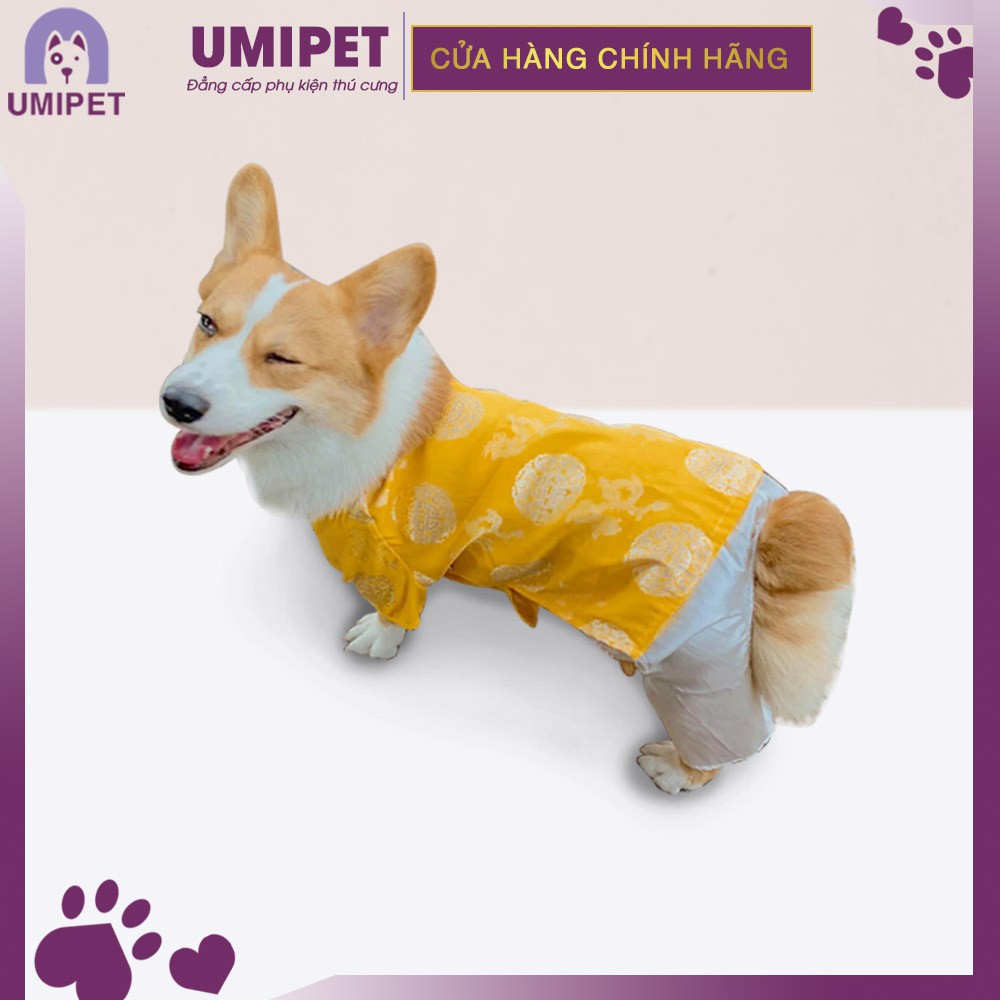 Áo dài cho chó mèo truyền thống UMIPET diện tết – Phụ kiện thời trang chó mèo thú cưng - Quần áo chó mèo thú cưng