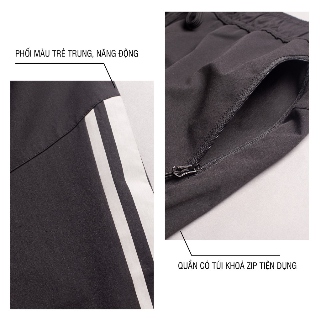 Quần thể thao nam Fasvin DC20453.HN vải gió chun 01 lớp dầy dặn co giãn thoải mái