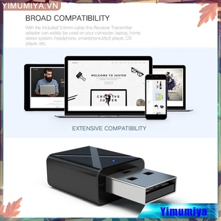 USB thu phát tín hiệu Bluetooth 5.0 2 trong 1 tiện lợi cho ô tô