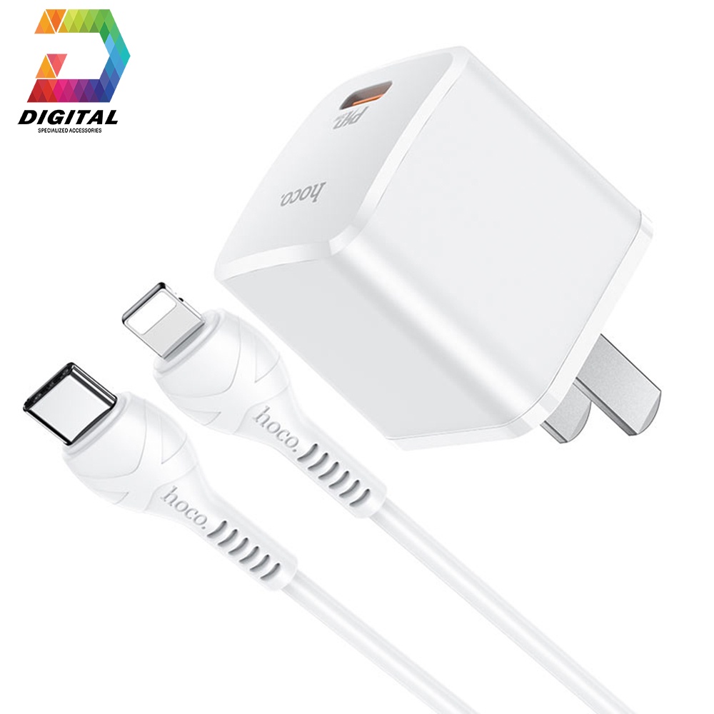 bộ sạc nhanh IP/tablet táo pd 20w hoco nc1