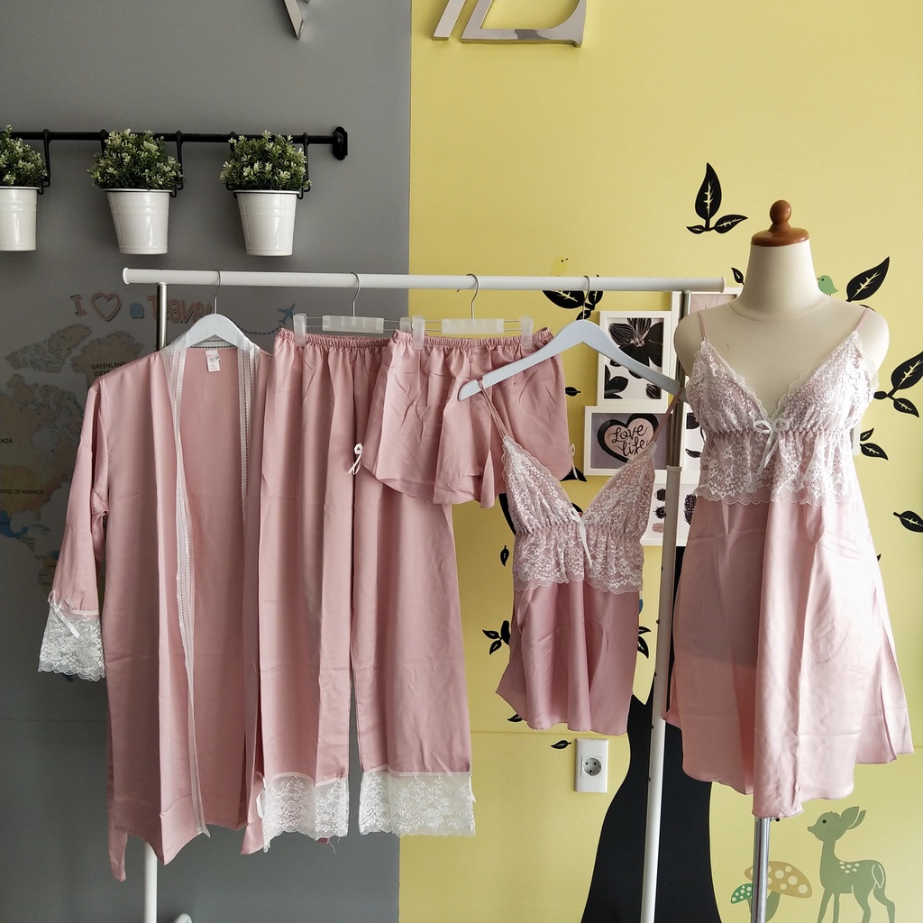 Áo choàng ngủ kimono KM 10-5 trong 1 | BigBuy360 - bigbuy360.vn