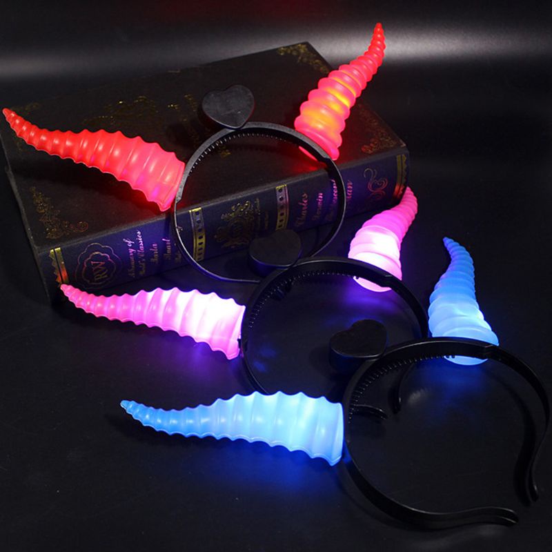 Băng Đô Cài Tóc Hình Sừng Hươu Có Đèn LED Phát Sáng Độc Đáo