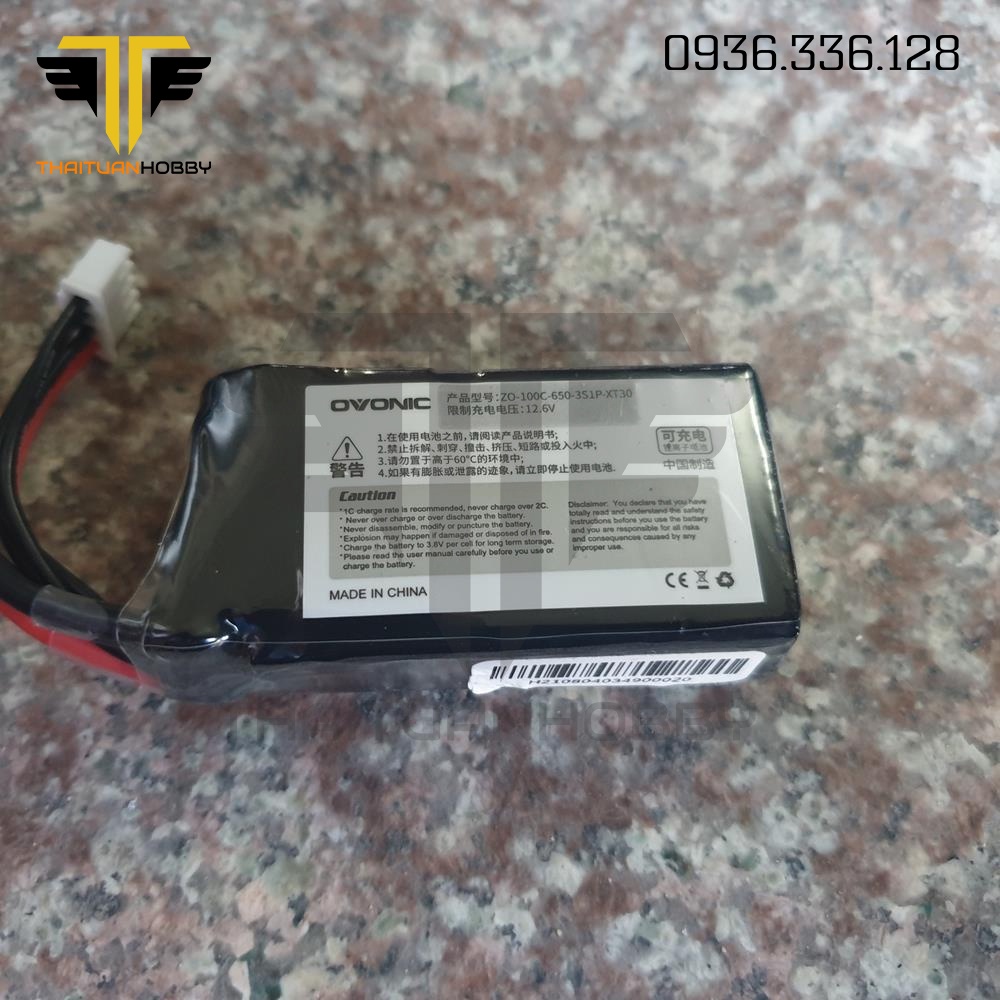 Pin Lipo Ovonic 650mah 3s 100c