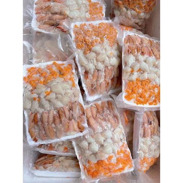 thịt ghẹ nguyên chất ko pha cá khay 500gr nấu canh, nấu cháo/súp siêu ngon