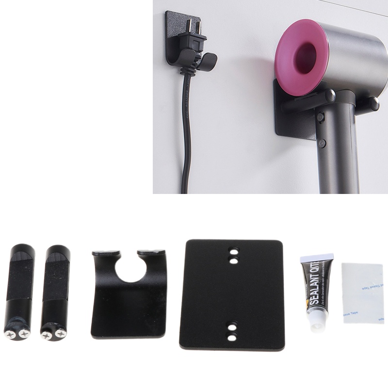 Giá Đỡ Máy Sấy Tóc Có Móc Phích Cắm Tiện Dụng Cho Phòng Tắm / Khách Sạn