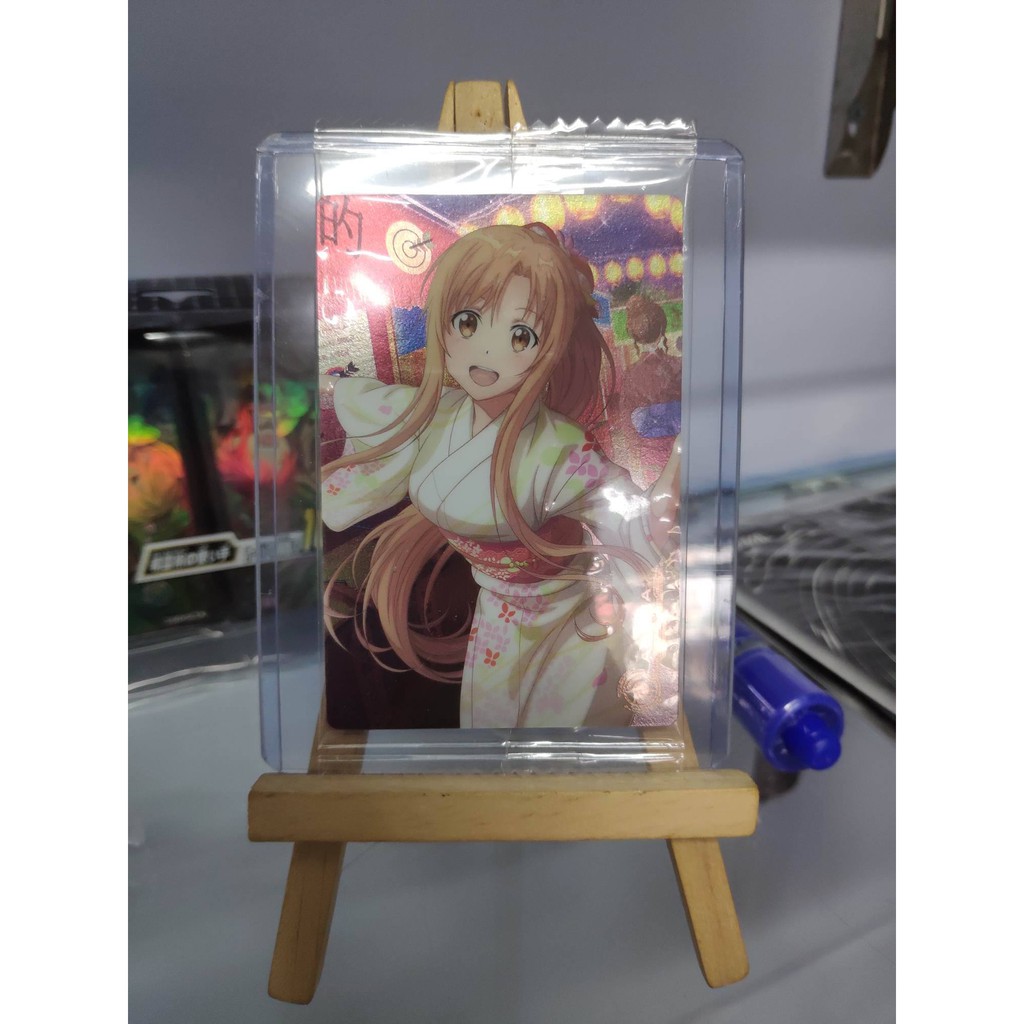 Thẻ bài sưu tầm bánh xốp SAO Sword Art Online - Asuna - Tặng bọc bài nhựa bảo quản