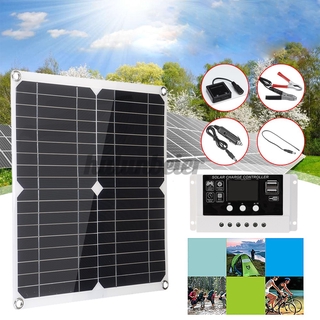 Tấm điều khiển năng lượng mặt trời 100W 12V 30A LCD dùng sạc pin cho nhiều loại thiết bị