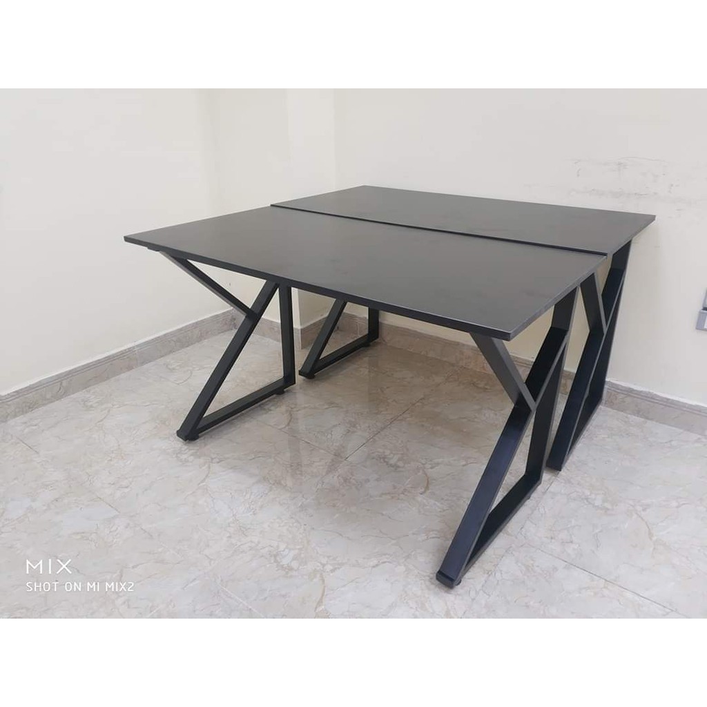 Bàn làm việc chữ Z,U,K ,bàn học chân chữ U,Z,K Mặt gỗ MFC size 120x60cm đầy đủ phụ kiện nắp ráp