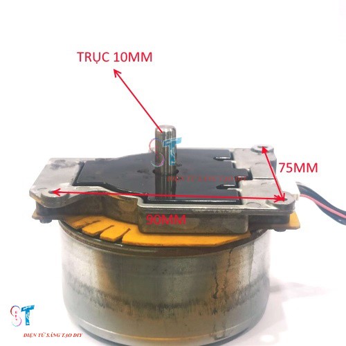 Bộ Combo Chế Máy Phát Điện Gió Từ Động Cơ ASMO 9.4W