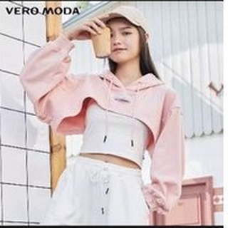 Áo crop top thể thao màu hồng Vero Moda