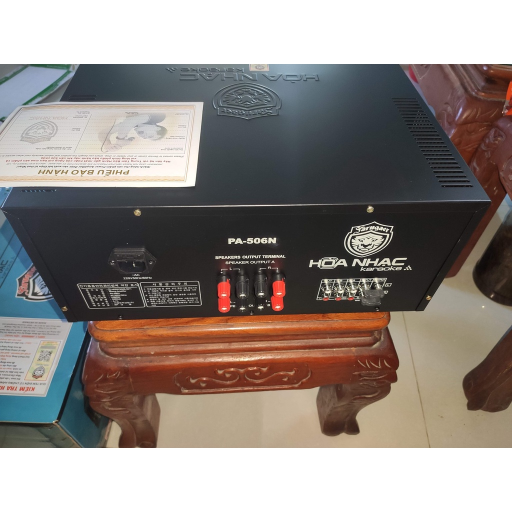 Âm ly Karaoke Jarguar PA -506N Plus Jarguar Hòa Nhac, 1080w, loại xịn đủ16 sò TOSHIBA, có Blutoot, có ĐK từ xa