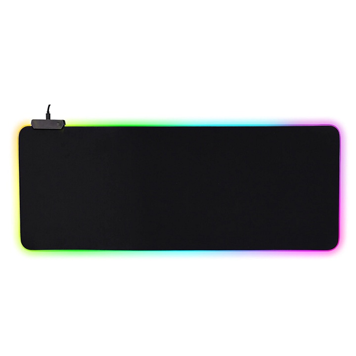 Lót chuột Rasure Gaming RGB MousePad, chống nước cực đẹp, 14 Backlighting USB Powered Plug and Play for Games Office