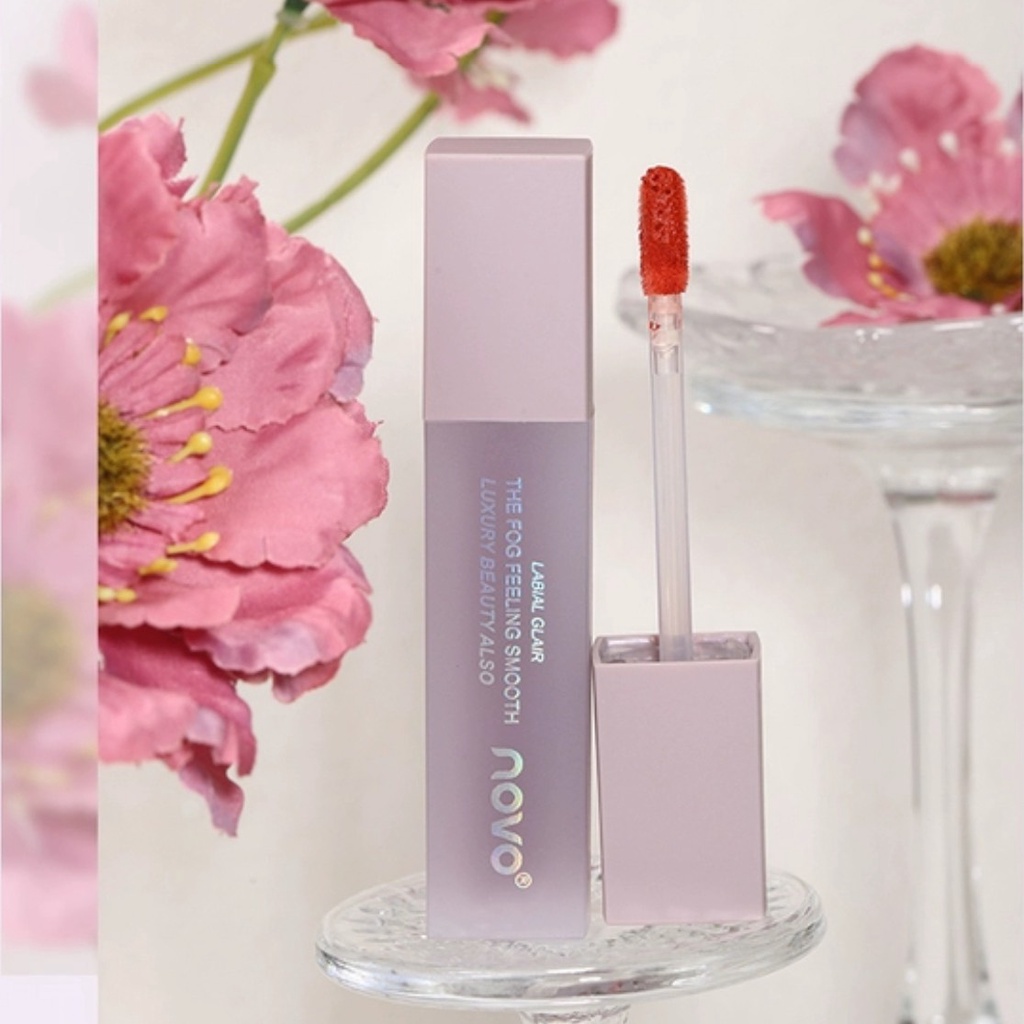 Son kem lì NOVO Germinating Mist And Frost Labial Glair MAFFICK vỏ xanh bền màu lâu trôi MAFI44 NOVO50
