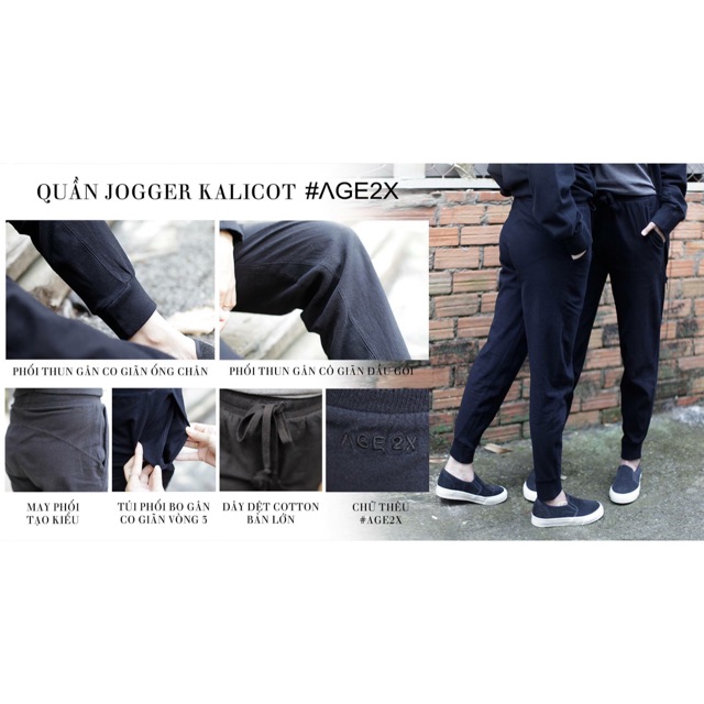 Quần jogger kakicot VNXK AGE2X