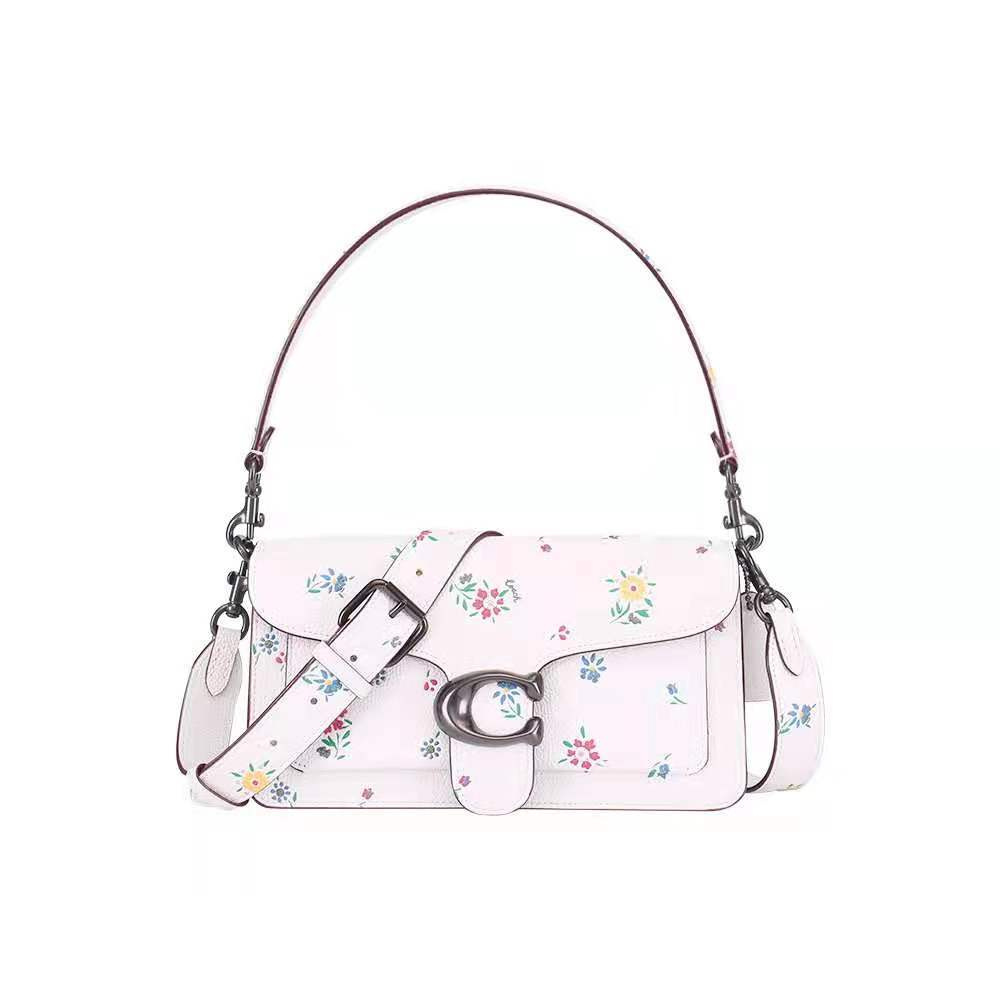 Coach Floral pattern Cross-body pouch baguette bag handbag sling bag