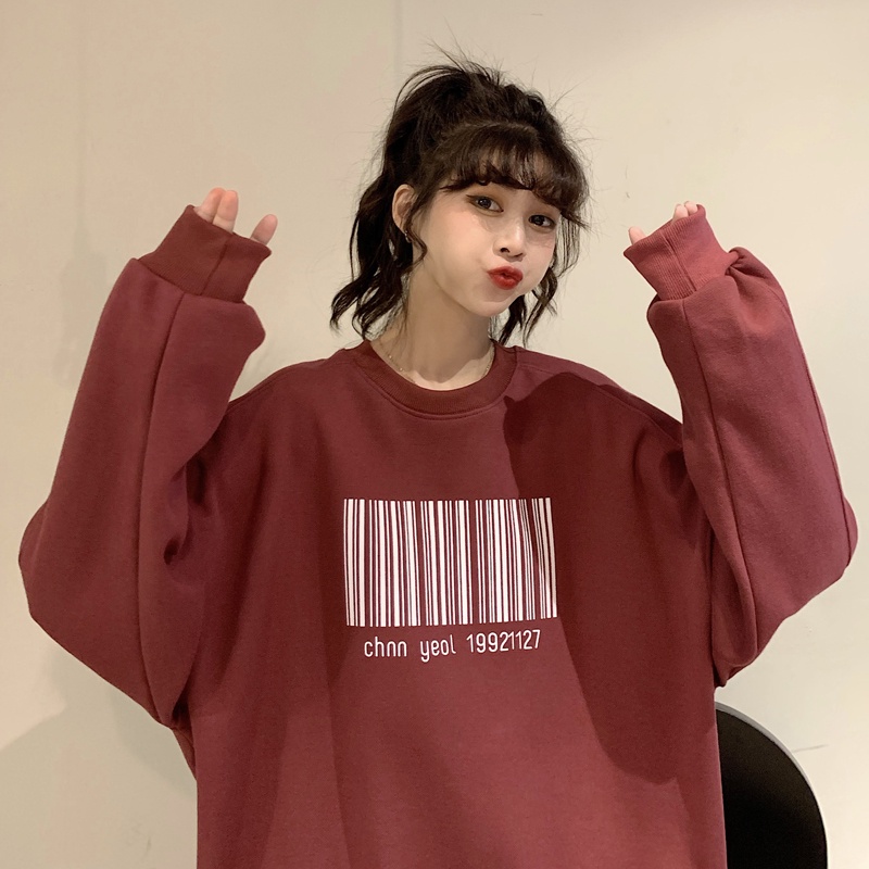 【Guimi】Áo Sweater In Họa Tiết Mới Thời Trang Thu Đông Cho Nữ | BigBuy360 - bigbuy360.vn