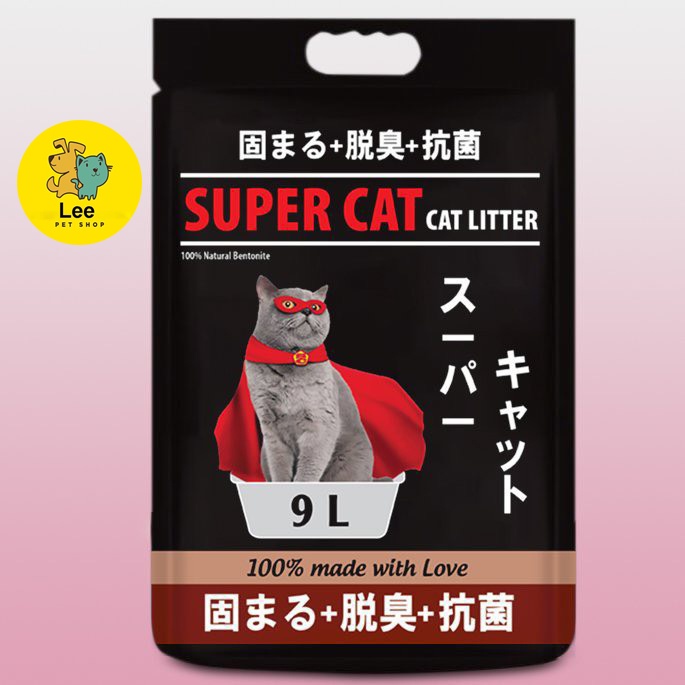 Cát vệ sinh cho mèo SUPER CAT chính hãng Nhật Bản, 6 mùi lựa chọn