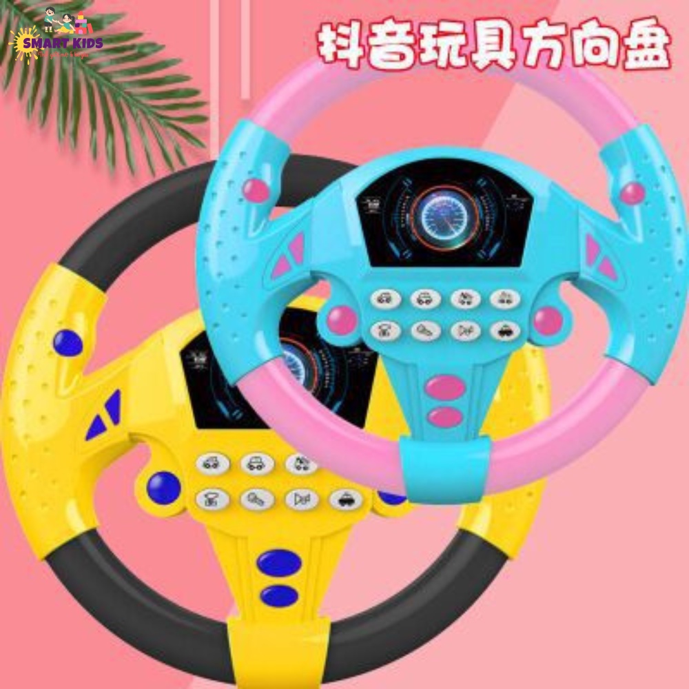 Đồ Chơi Vô Lăng Xe Hơi Cho Bé Phát Âm Nhạc, Đồ Chơi giáo Dục Sớm Trẻ Em Smartkids