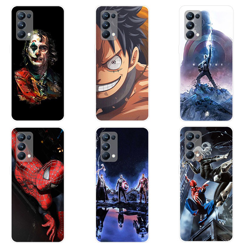 Đối với OPPO Reno5 5G Mềm TPU Silicone Untuk OPPO Reno5 5G Vỏ bọc Phim hoạt hình Anime