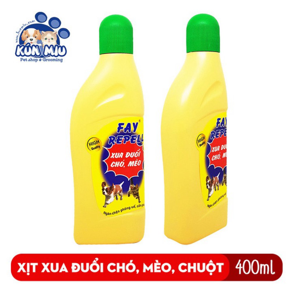 [Mã PET50K giảm Giảm 10% - Tối đa 50K đơn từ 250K] Xịt Fay Repell xua đuổi chó, mèo, chuột phóng uế và cắn phá đồ đạc