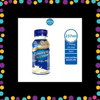 Thùng 24 chai Sữa nước Ensure Gold Vigor Vani (HMB) 237ml/chai
