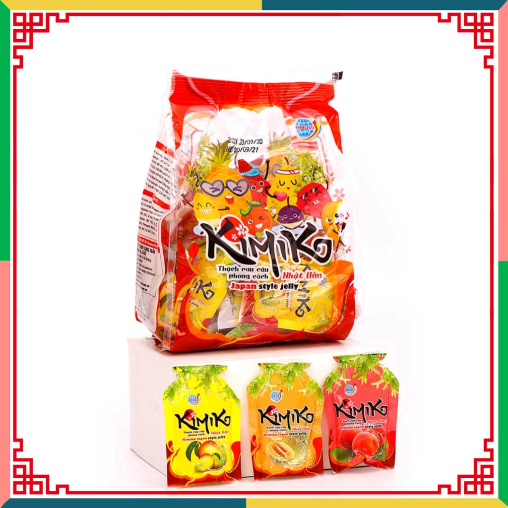 Thạch rau câu Long Hải phong thái Japan KIMIKO túi 450 g