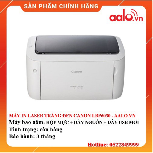 ▼MÁY IN LASER TRẮNG ĐEN CANON LBP6030 ĐÃ QUA SỬ DỤNG - AALO.VN