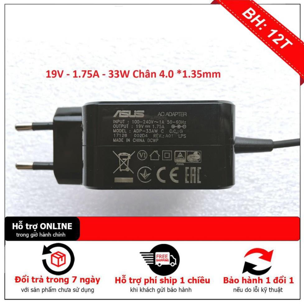 HCM]  ⚡️Sạc laptop Asus 19V - 1.75A - Chân nhỏ
