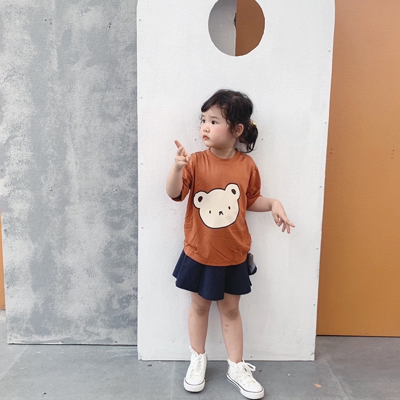 Áo phông trẻ em BATALA KIDS áo thun cho bé trai bé gái 100% cotton kiểu dáng thụng Hàn Quốc từ 1-7 tuổi GTN2M