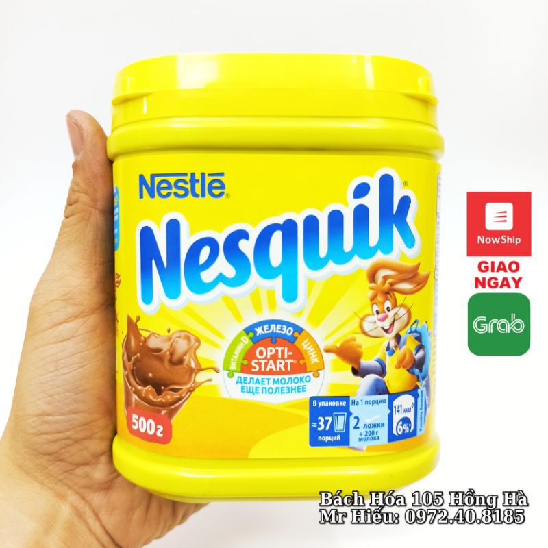 [T10/2021] Cacao Nesquik Nga hộp 500g