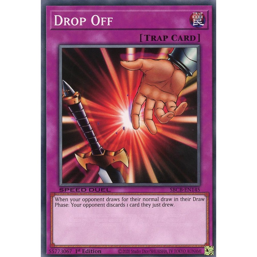 [ Zare Yugioh ] Lá bài thẻ bài SBCB-EN145 - Drop Off