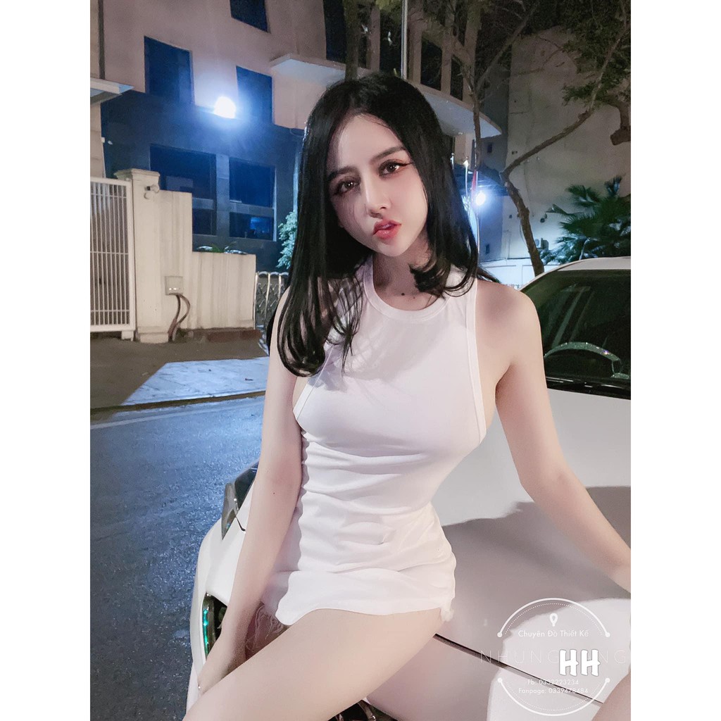 Áo Ba Lỗ Dáng Dài Đuôi Tôm Sexy Cá Tính