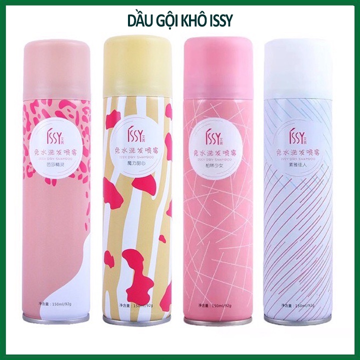 Dầu gội khô ISSY 150ml dạng xịt gội đầu khô an toàn không cần nước dùng cho nam và nữ không bết tóc  FEY BEAUTY A52