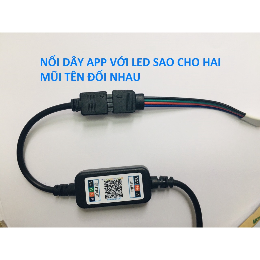 LED dán TIVI 5050 RGB 5V, USB sử dụng APP qua điện thoại